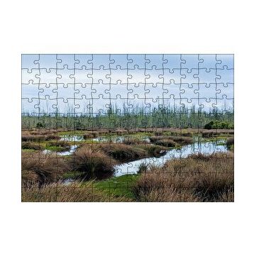 Cakapuzzle Sazlıklar ve Su Kenarında Otlar 120 Parça Ahşap Puzzle