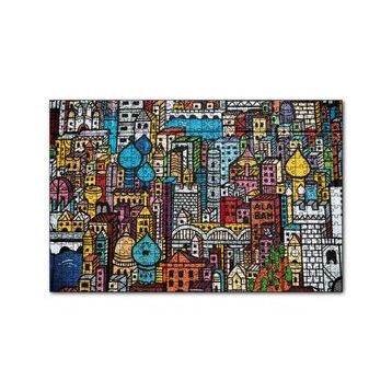 Cakapuzzle Şehir Motifleri Duvar Boyama 120 Parça Ahşap Puzzle