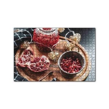 Cakapuzzle Servis Tahtası Üzerinde Narlar 120 Parça Ahşap Puzzle