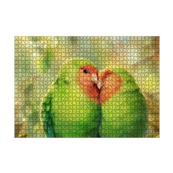 Cakapuzzle Sevda Kuşları 120 Parça Ahşap Puzzle