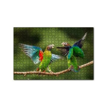 Cakapuzzle Sevda Papağanları 120 Parça Ahşap Puzzle