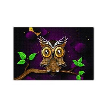 Cakapuzzle Sevimli Baykuş 120 Parça Ahşap Puzzle