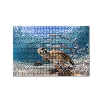 Cakapuzzle Sevimli Caretta ve Ton Balıkları 120 Parça Ahşap Puzzle