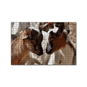 Cakapuzzle Sevimli Oğlaklar Görseli 120 Parça Ahşap Puzzle
