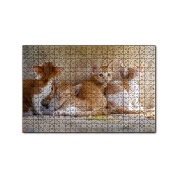 Cakapuzzle Sevimli Sarman Yavruları 120 Parça Ahşap Puzzle