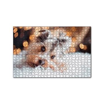 Cakapuzzle Sevimli Yorkshire Terrier 120 Parça Ahşap Puzzle
