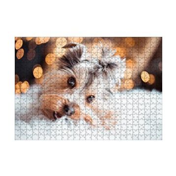 Cakapuzzle Sevimli Yorkshire Terrier 120 Parça Ahşap Puzzle