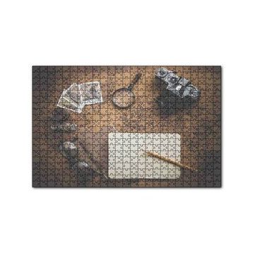 Cakapuzzle Seyahat Eşyaları ve Dünya Haritası 120 Parça Ahşap Puzzle