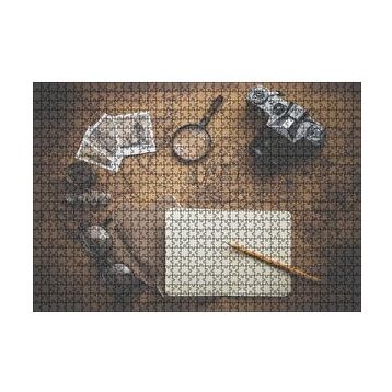 Cakapuzzle Seyahat Eşyaları ve Dünya Haritası 120 Parça Ahşap Puzzle