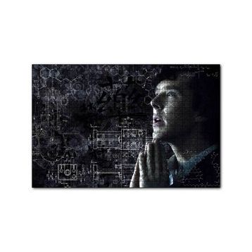Cakapuzzle Sherlock Benedict Cumberbatch ve Formüller 120 Parça Ahşap Puzzle