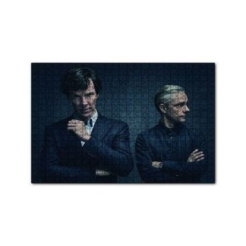 Cakapuzzle Sherlock Holmes ve Dr Watson 120 Parça Ahşap Puzzle