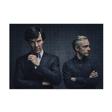 Cakapuzzle Sherlock Holmes ve Dr Watson 120 Parça Ahşap Puzzle