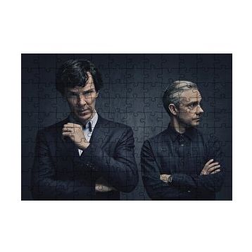 Cakapuzzle Sherlock Holmes ve Dr Watson 120 Parça Ahşap Puzzle