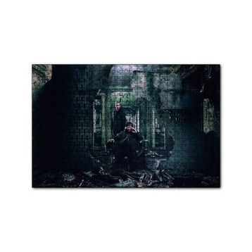 Cakapuzzle Sherlock ve Watson Yıkıntılar Arasında 120 Parça Ahşap Puzzle