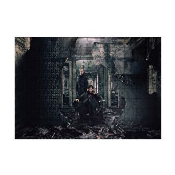 Cakapuzzle Sherlock ve Watson Yıkıntılar Arasında 120 Parça Ahşap Puzzle