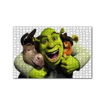 Cakapuzzle Shrek Donkey Puss 120 Parça Ahşap Puzzle