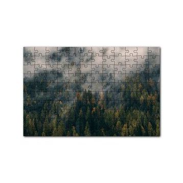 Cakapuzzle Sık Ormanı Yutan Sis 120 Parça Ahşap Puzzle