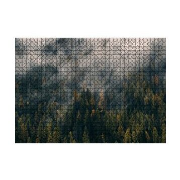 Cakapuzzle Sık Ormanı Yutan Sis 120 Parça Ahşap Puzzle