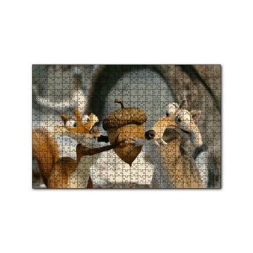 Cakapuzzle Sincap Scrat İle Fındık Toplamaca Görseli 120 Parça Ahşap Puzzle