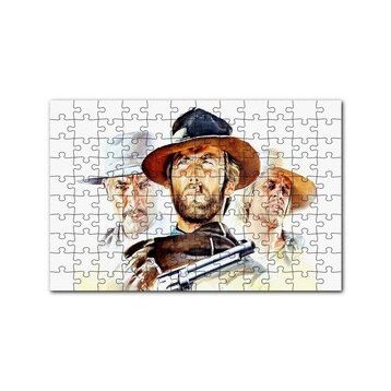 Cakapuzzle Sinema Afişi 1965 Adam Film Clint Eastwood 120 Parça Ahşap Puzzle