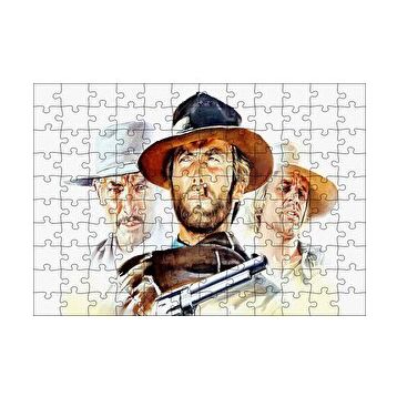 Cakapuzzle Sinema Afişi 1965 Adam Film Clint Eastwood 120 Parça Ahşap Puzzle