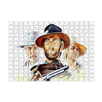 Cakapuzzle Sinema Afişi 1965 Adam Film Clint Eastwood 120 Parça Ahşap Puzzle