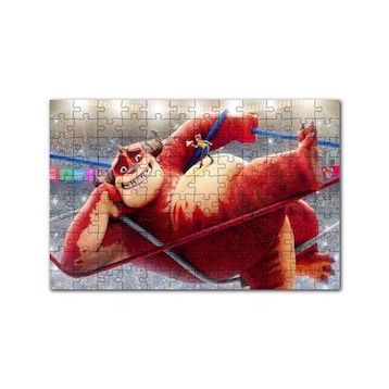 Cakapuzzle Sirkte İpler Üzerindeki Sevimli Canavar 120 Parça Ahşap Puzzle
