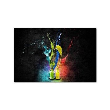Cakapuzzle Şişelerde Boyamalar Görseli 120 Parça Ahşap Puzzle