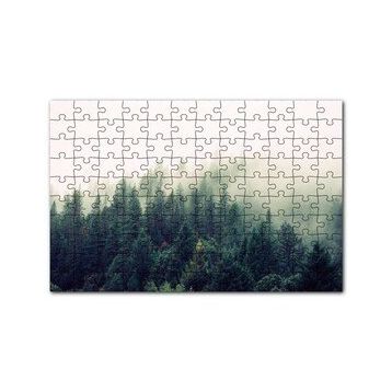 Cakapuzzle Sisler İçindeki Yemyeşil Orman 120 Parça Ahşap Puzzle