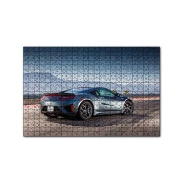 Cakapuzzle Siyah Acura NSX Arka Görünüş 120 Parça Ahşap Puzzle