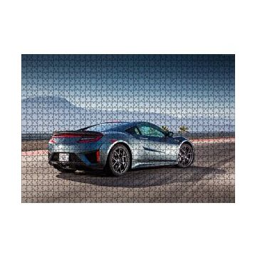Cakapuzzle Siyah Acura NSX Arka Görünüş 120 Parça Ahşap Puzzle