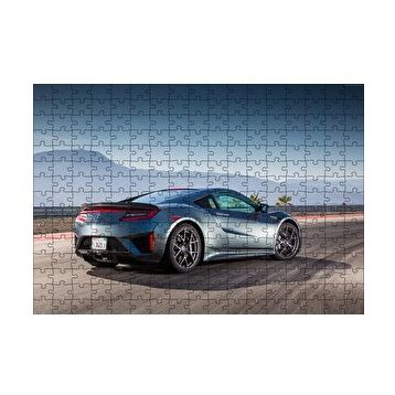 Cakapuzzle Siyah Acura NSX Arka Görünüş 120 Parça Ahşap Puzzle