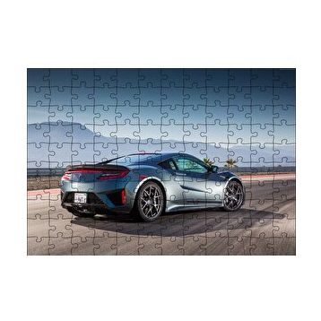 Cakapuzzle Siyah Acura NSX Arka Görünüş 120 Parça Ahşap Puzzle