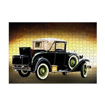 Cakapuzzle Siyah Antika Araba 120 Parça Ahşap Puzzle