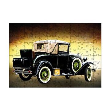 Cakapuzzle Siyah Antika Araba 120 Parça Ahşap Puzzle