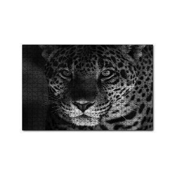 Cakapuzzle Siyah Beyaz Jaguar 120 Parça Ahşap Puzzle