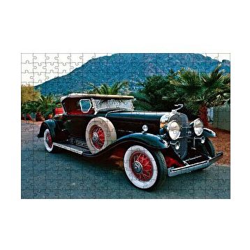 Cakapuzzle Siyah Cadillac Antika Araba 120 Parça Ahşap Puzzle