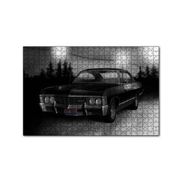 Cakapuzzle Siyah Klasik Chevrolet 120 Parça Ahşap Puzzle