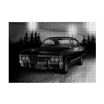 Cakapuzzle Siyah Klasik Chevrolet 120 Parça Ahşap Puzzle