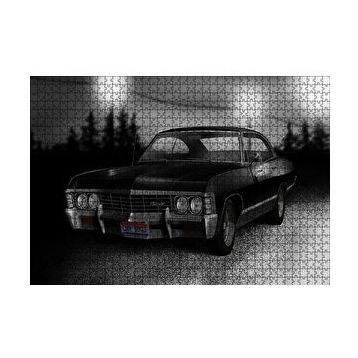 Cakapuzzle Siyah Klasik Chevrolet 120 Parça Ahşap Puzzle