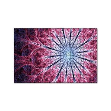 Cakapuzzle Siyah Ve Gri Mandala Desen Görseli 120 Parça Ahşap Puzzle