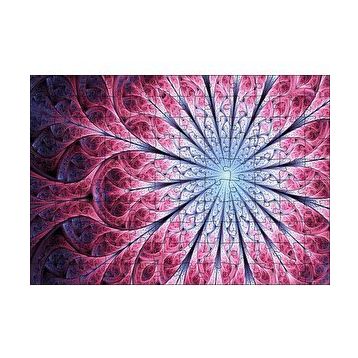 Cakapuzzle Siyah Ve Gri Mandala Desen Görseli 120 Parça Ahşap Puzzle