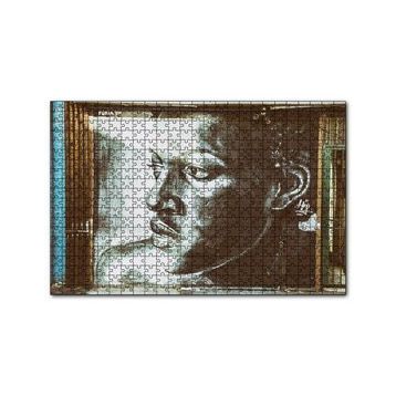Cakapuzzle Siyahi Kadın Temalı Duvar Boyama 120 Parça Ahşap Puzzle