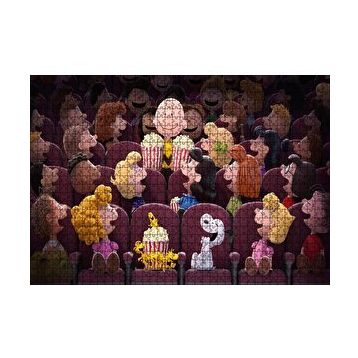 Cakapuzzle Snoopy ve Arkadaşları Sinemada 120 Parça Ahşap Puzzle