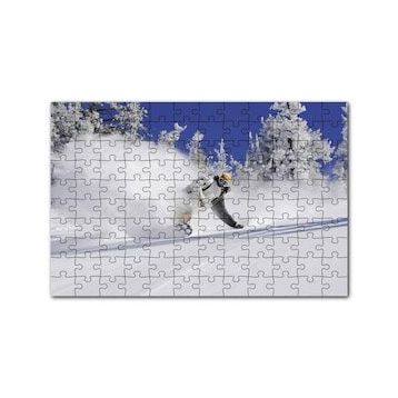 Cakapuzzle Snowboard Spor Karda Uçmak 120 Parça Ahşap Puzzle