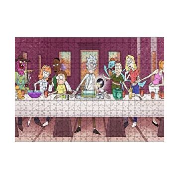 Cakapuzzle Son Akşam Rick Ve Morty Görseli 120 Parça Ahşap Puzzle