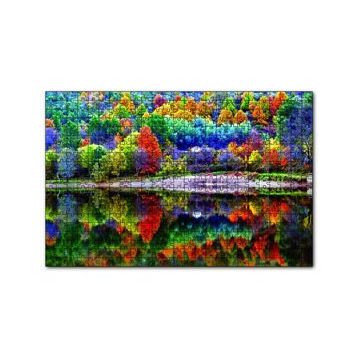 Cakapuzzle Sonbahar Doğa Renkleri 120 Parça Ahşap Puzzle