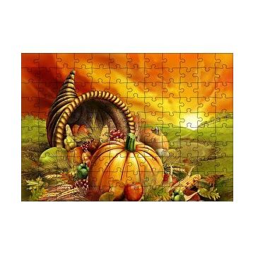 Cakapuzzle Sonbahar Hasadı 120 Parça Ahşap Puzzle