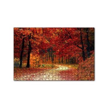 Cakapuzzle Sonbaharda Orman Görseli 120 Parça Ahşap Puzzle