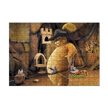 Cakapuzzle Sonsuza Kadar Shrek Kedi Görseli 120 Parça Ahşap Puzzle